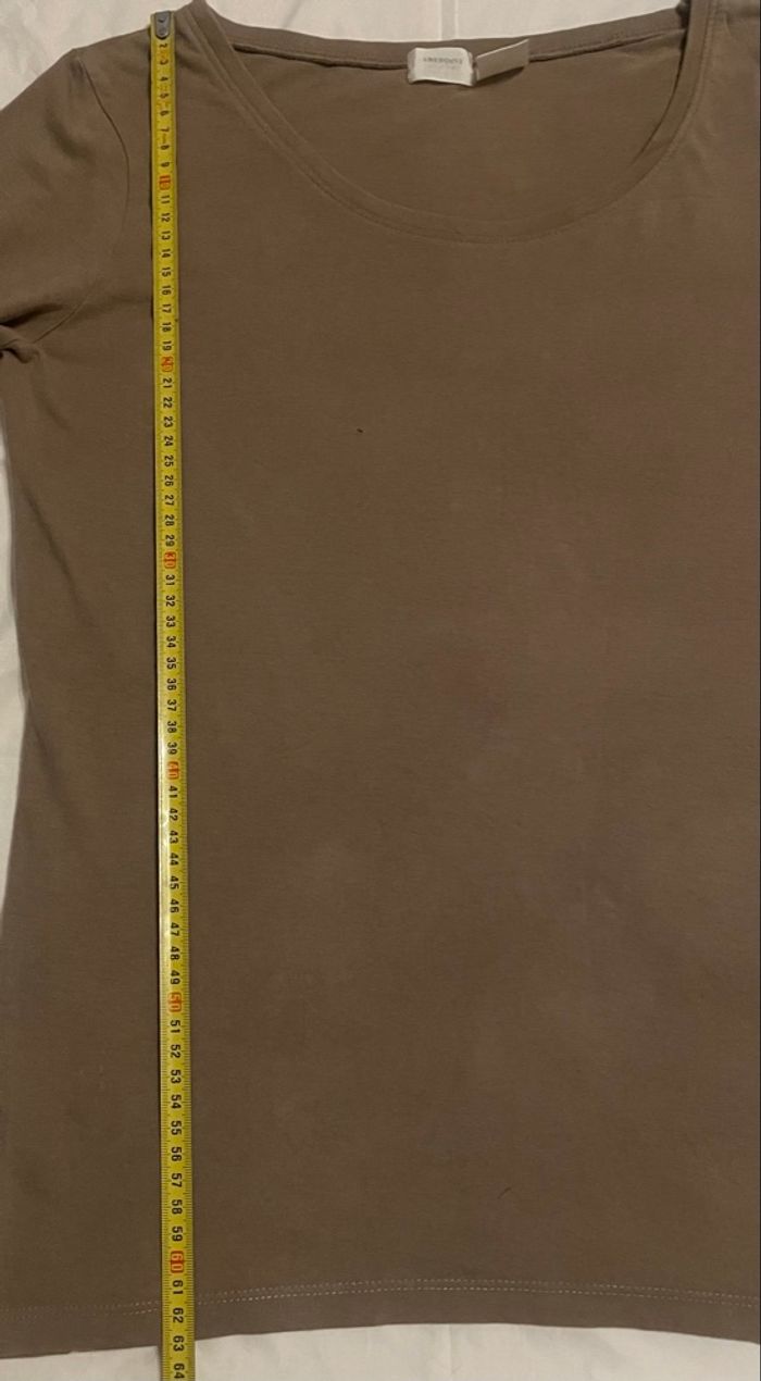 Haut beige/café »La Redoute »manches longues - photo numéro 6