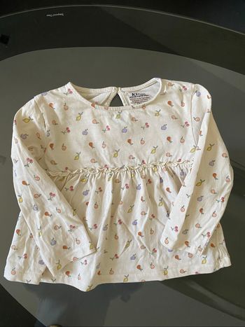Blouse motif fruits et légumes