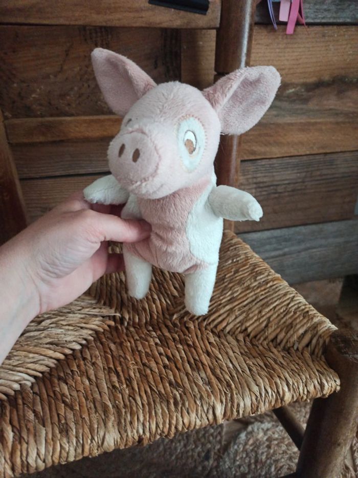 Peluche cochon Ikea tbe rose et blanc - photo numéro 5