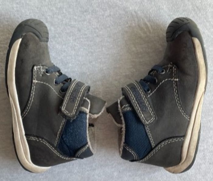 Boots bottines à scratch et fermeture éclair P25 - photo numéro 3