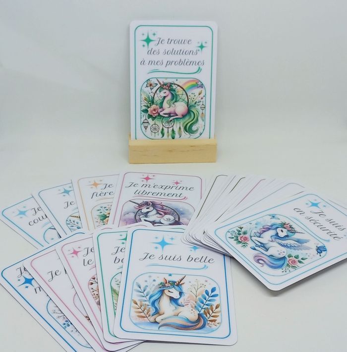 Cartes d'affirmations positives Licorne - photo numéro 2
