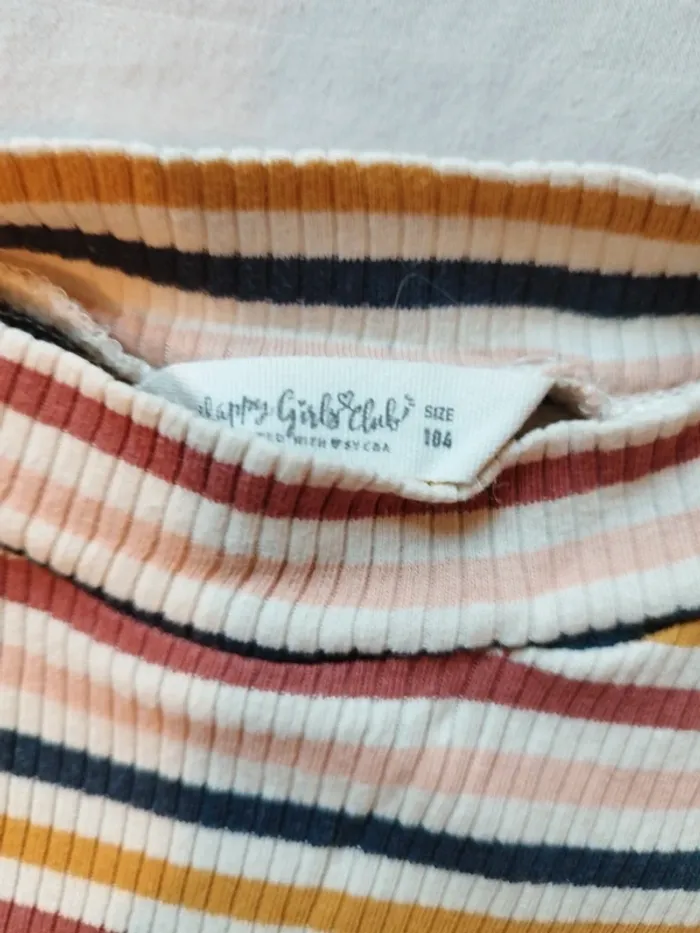 Pull léger rayé côtelé 4 ans - photo numéro 2