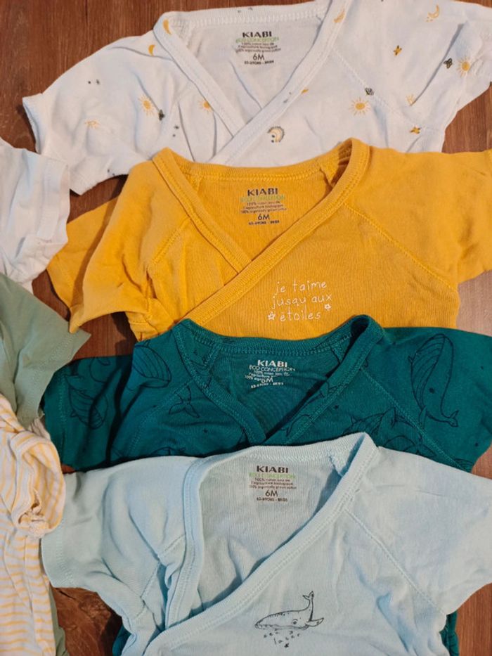 Lot de 7 bodies Tao, Kiabi 6 mois - photo numéro 2