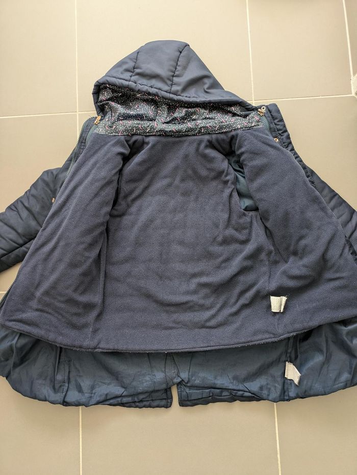 Parka manteau chaud hiver avec gilet fille 10 ans - photo numéro 2