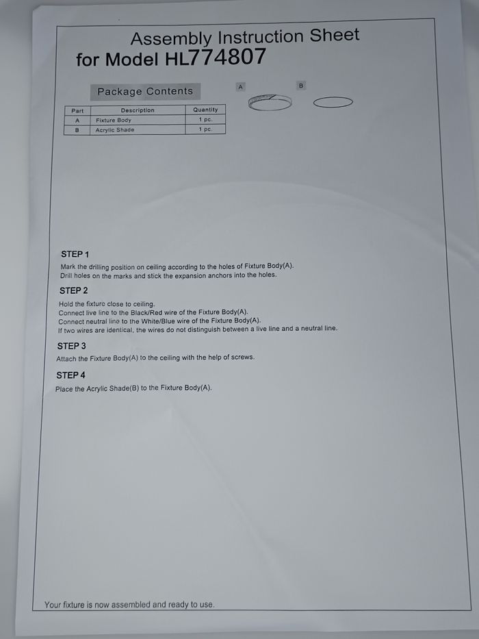 MOON XXL: Plafonnier Blanc Rond, LED blanc 24W, diam 40cm /épaisseur 5cm - photo numéro 4