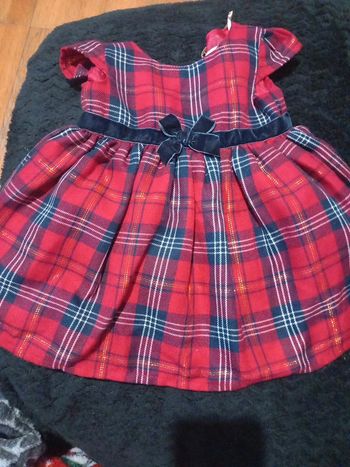 Robe taille 3/6mois 68cm primark noel tartan