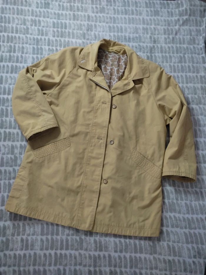 Manteau blouson veste jaune clair pâle taille 44 - photo numéro 1