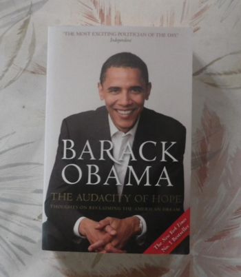 The audacity of hope by Barack Obama Ed. Canongate