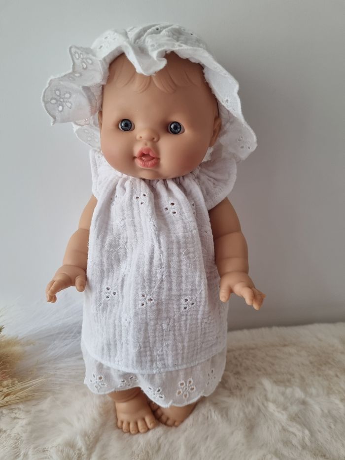 Robe et chapeau poupée - photo numéro 4