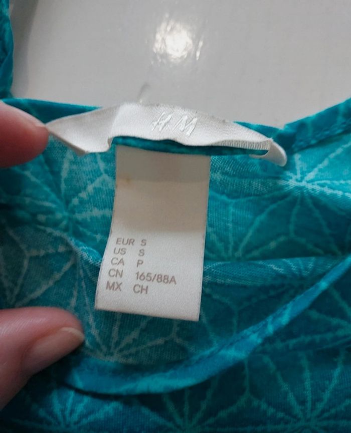 Débardeur turquoise H&M 36 - photo numéro 4