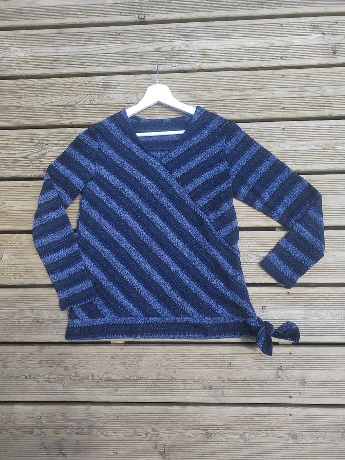 Pull Bleu Femme Taille 1 / S / 36 –  Confortable & Tendance – Très Bon État