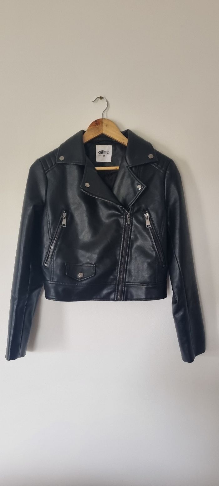 Perfecto noir similicuir Taille 38 - photo numéro 2