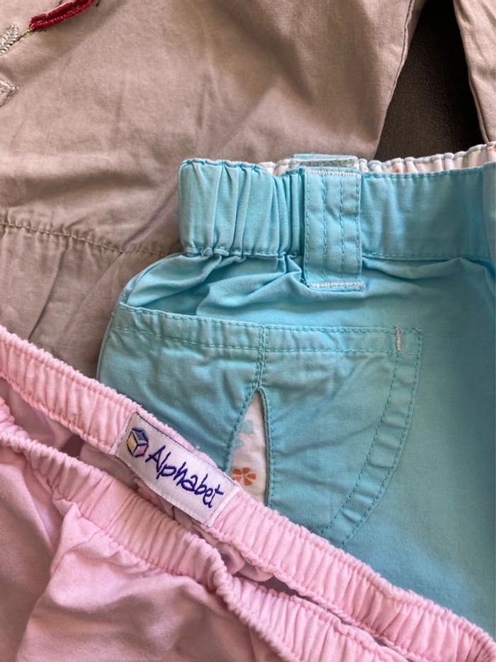 Lot ensemble vêtement 12 mois fille garde robe pantalon tunique - photo numéro 3