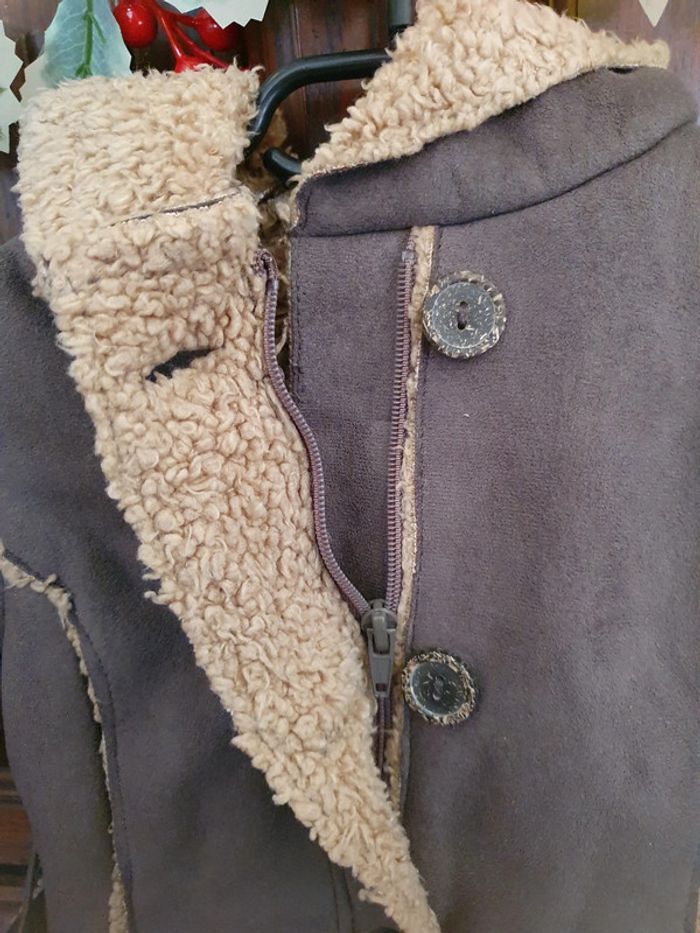 Manteau obaïbi imitation peau 18 mois - photo numéro 3