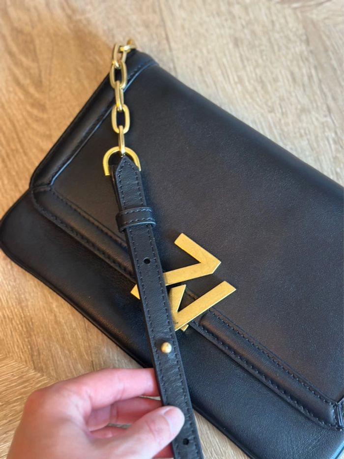 Sac à rabat cuir noir Zadig & Voltaire ZV Initiale - photo numéro 6