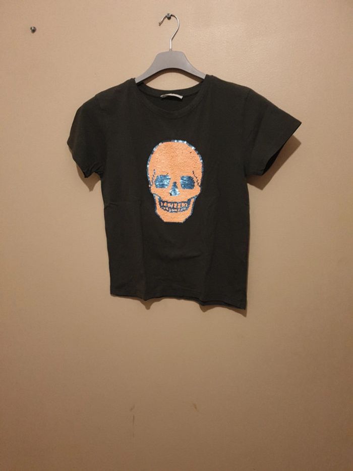 T shirt sequins réversibles 10 ans zara