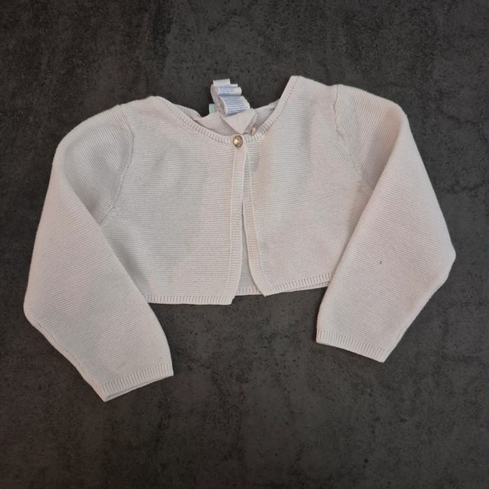 Bolero blanc 18 mois