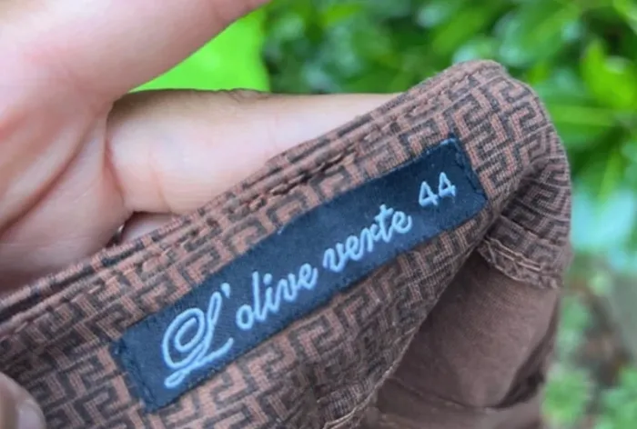 Pantalon femme marron/olive verte – Taille 44 - photo numéro 8