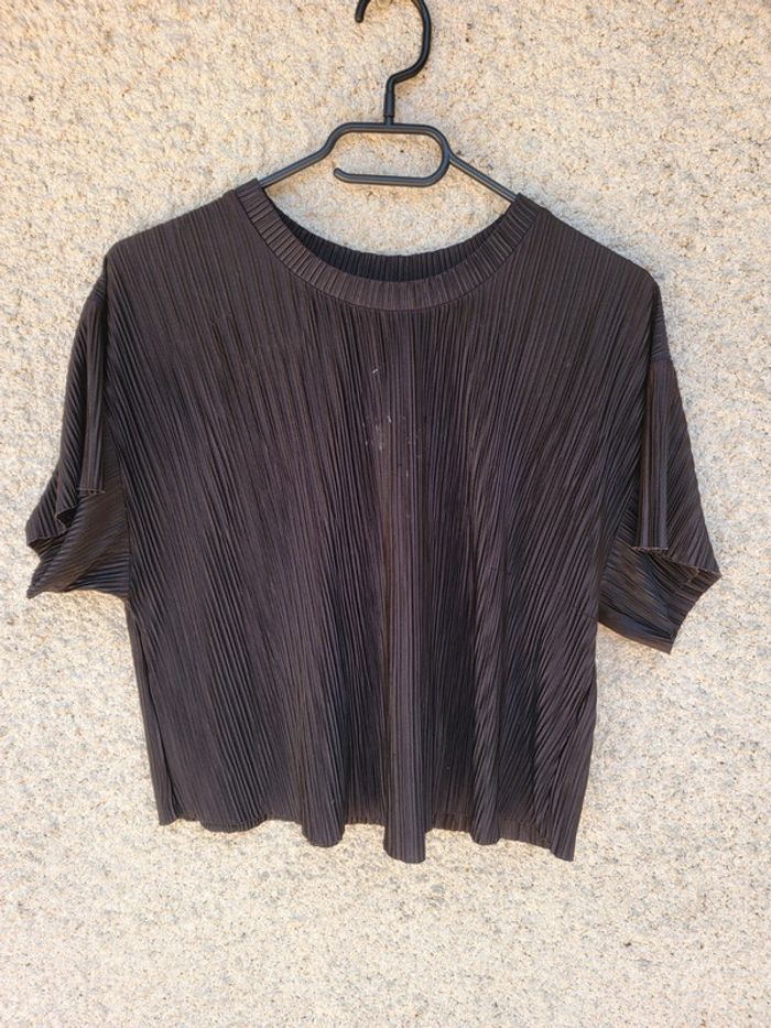 Crop top élégant chic old money tendance noir