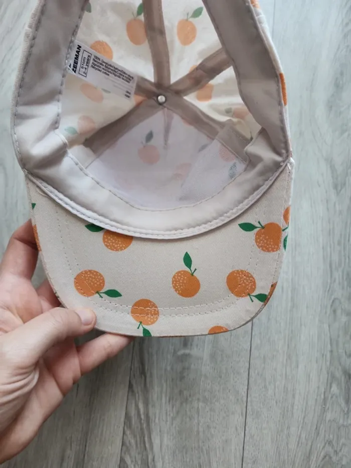 Casquette motif mandarines 2-4ans - photo numéro 5