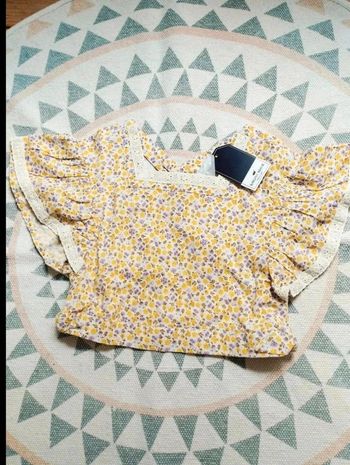 Blouse fleurie - SGMJ - 6 ans - Neuf Étiquette