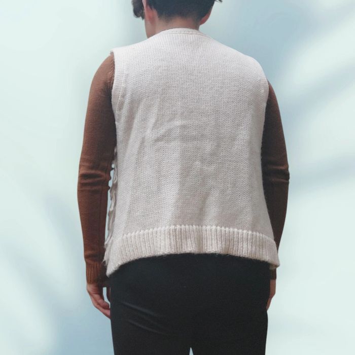 Top en mailles à franges - photo numéro 2