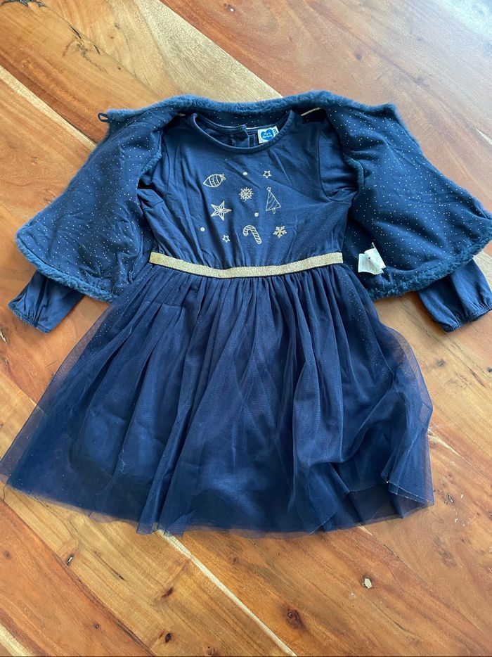 Robe de fêtes et son gilet fillette 24 mois - photo numéro 2