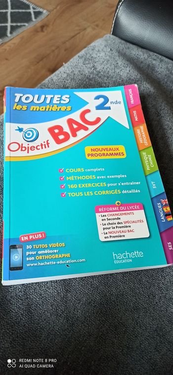 Livre objectif bac 2 nde