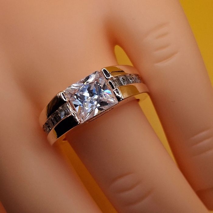 Bague En Argent 925 doré  a l'or rose - photo numéro 3