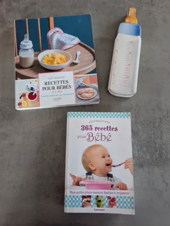 Lot de livres de cuisine pour bébé