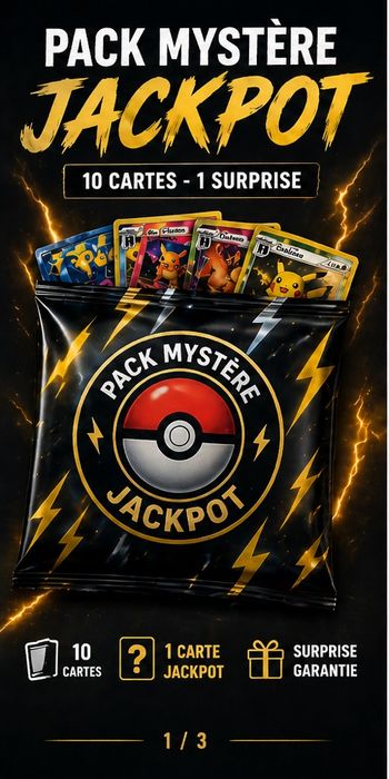 🚨 Pack Mystère Jackpot Pokémon 10 cartes 🚨