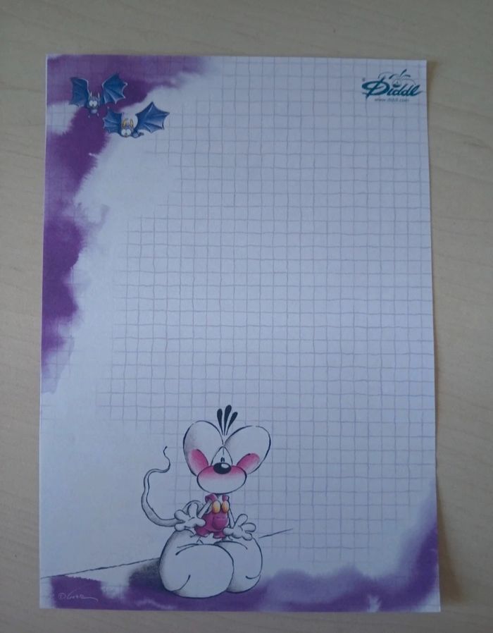 Diddl - Feuille A5 neuve - 0,40€