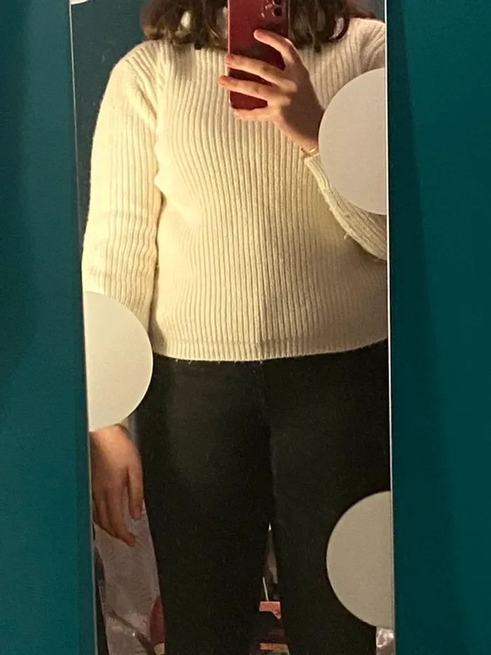 Pull blanc - photo numéro 2