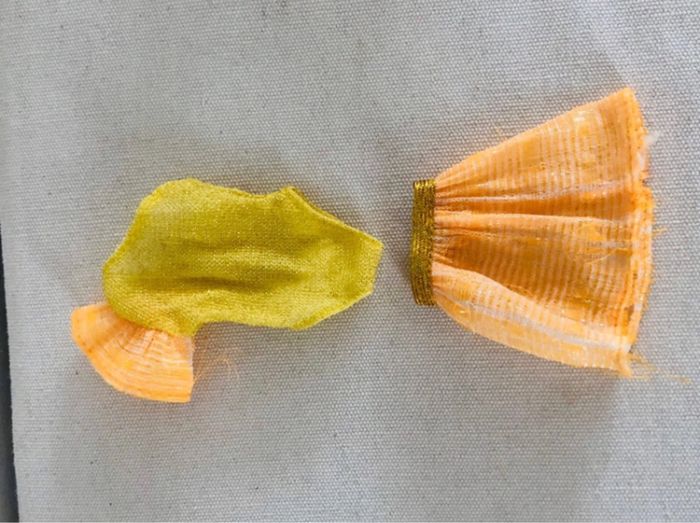 Body et jupe barbie orange et jaune - photo numéro 2