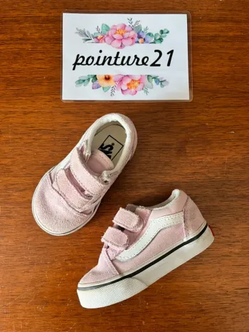 Vans à scratch rose 21
