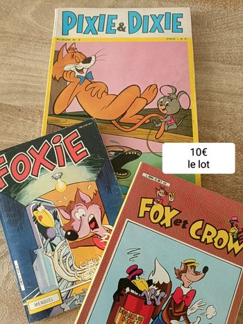 3 BD Pixie et Dixie / Foxie / Fox et Crow années 80