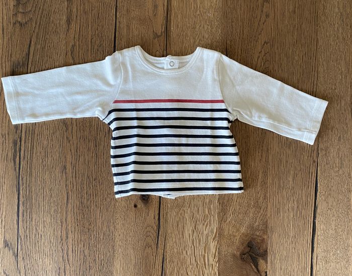 Marinière Petit Bateau 3 mois – coton doux, look marin intemporel - photo numéro 3