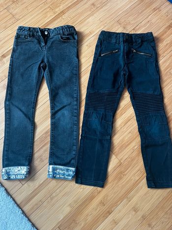 Lot de 2 jeans noir 6 ans