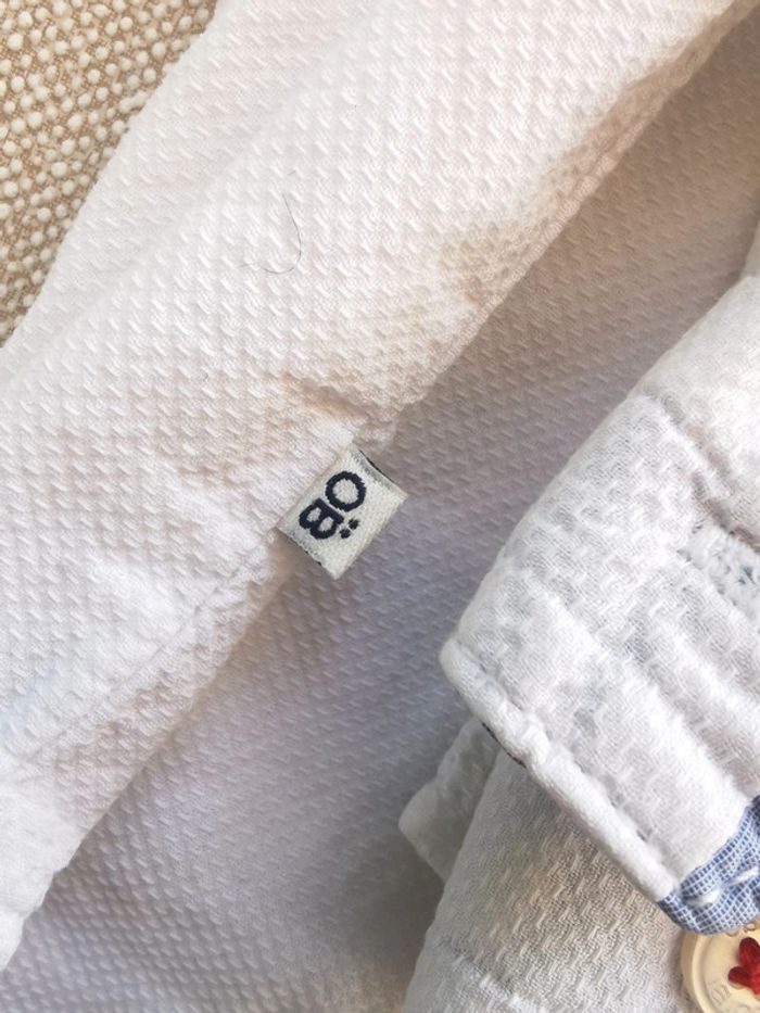 🌼Chemise garçon Obaïbi 2 ans col mao blanc chic - photo numéro 5