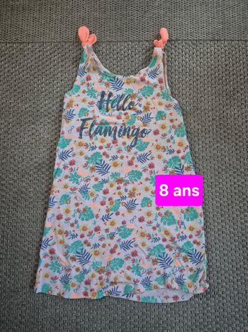 Chemise de nuit motifs "fleurs" été - 8 ans