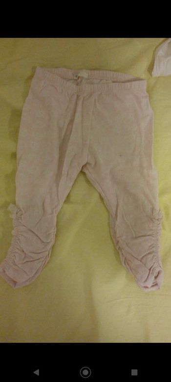 Leggings rose froufrouté en bas Benetton