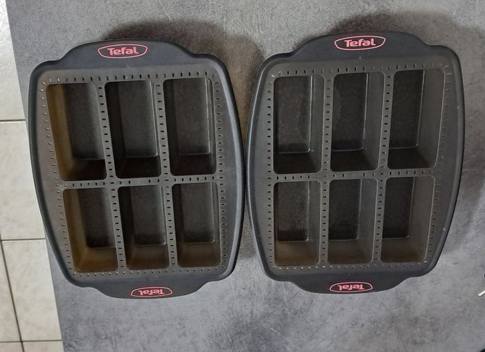 Lot de 2 moules mini cakes tefal crispy bake