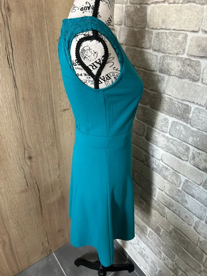 Robe patineuse bleu canard taille 34 - photo numéro 5
