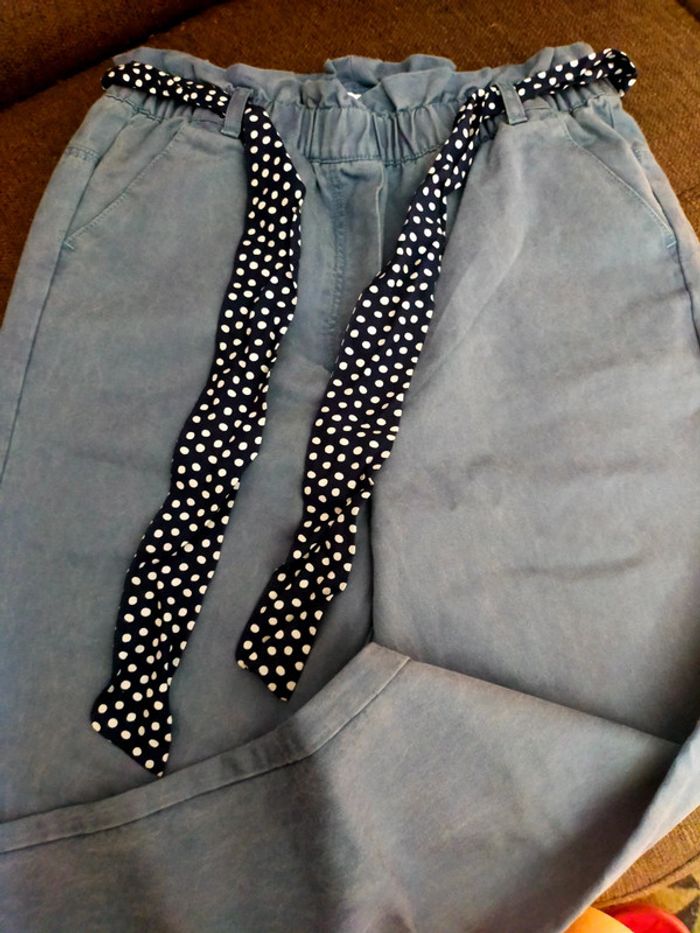 Pantalon fille bleu orchestra 12 ans taille élastique. - photo numéro 14