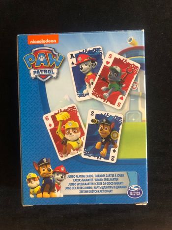 Jeu de cartes paw patrol