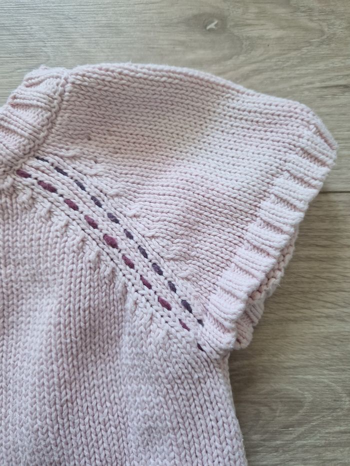 Pull manches courtes bébé fille Obaibi 12 mois - photo numéro 2