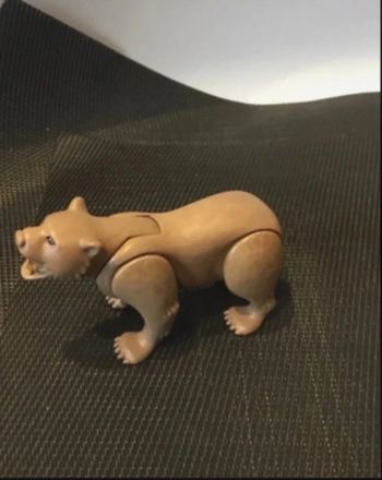 Playmobil figurine Ours brun Grizzly Wiltopia très bon état comme neuf animaux sauvages