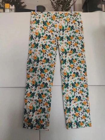 Petit bateau pantalon fleuri L neuf