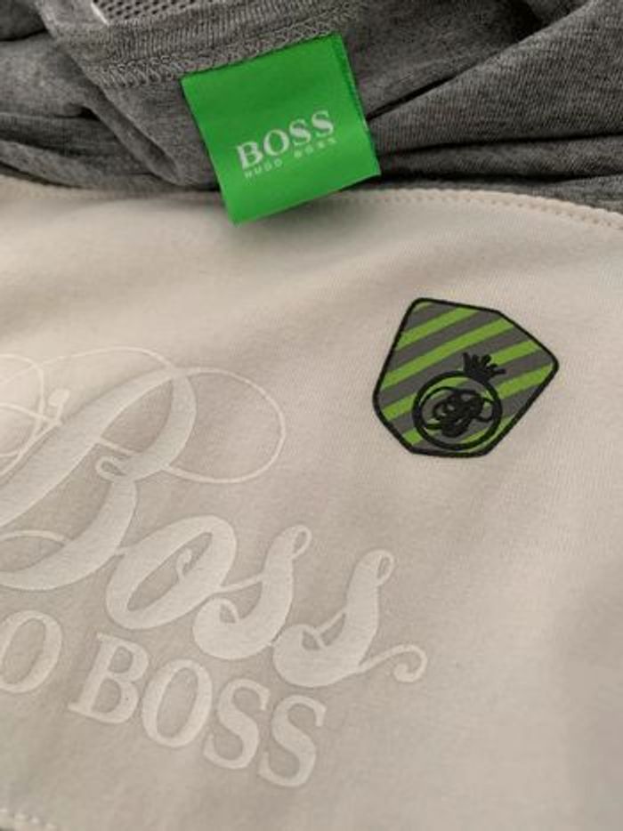 T-shirt gris manches longues Hugo Boss L - photo numéro 4