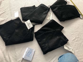 Jupe en  cuir  taille haute